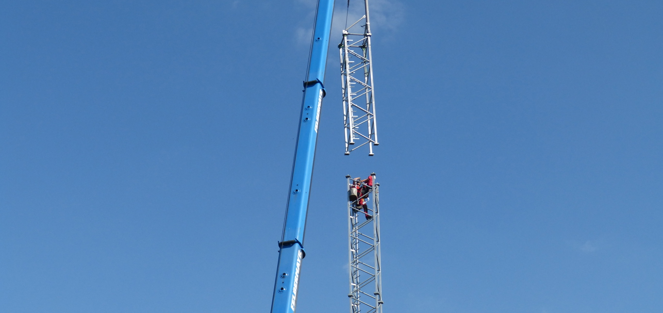 EQOS Energie builds 5G transmission tower in the Erzgebirge